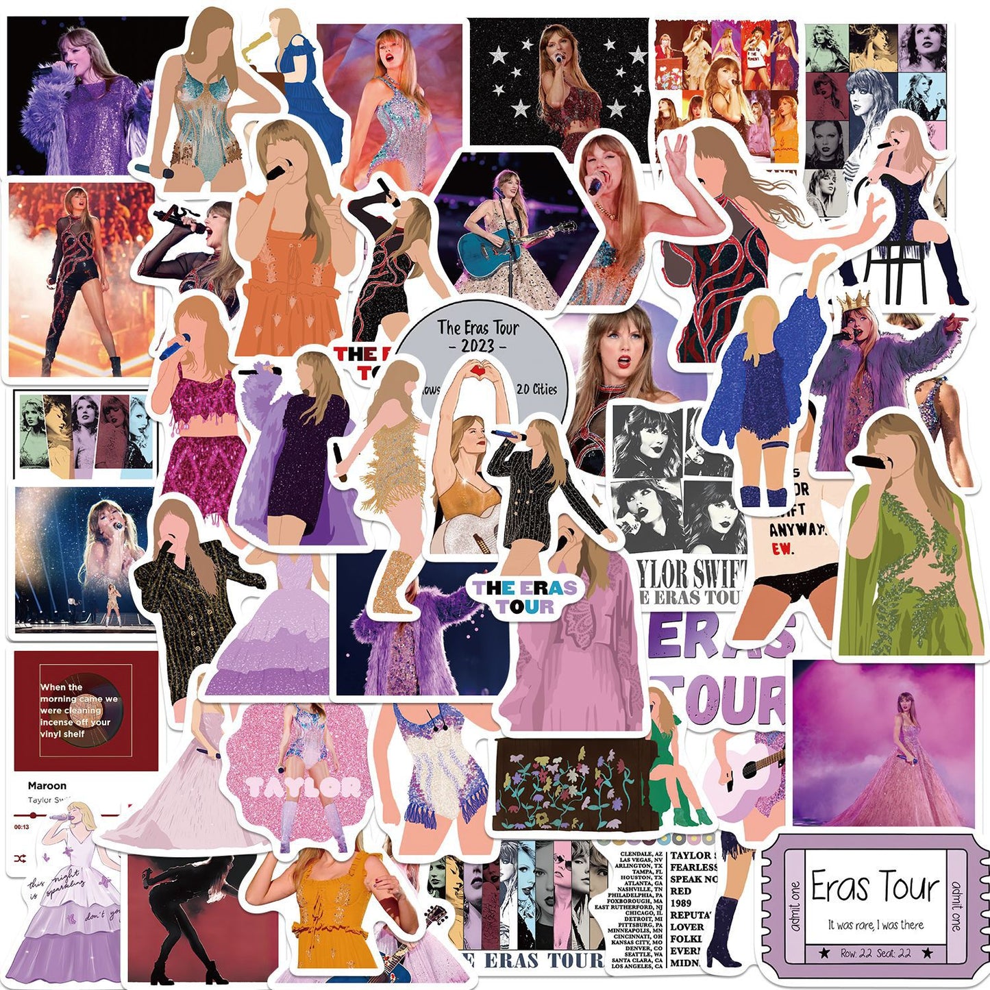 Eras Tour 50pc Stickers